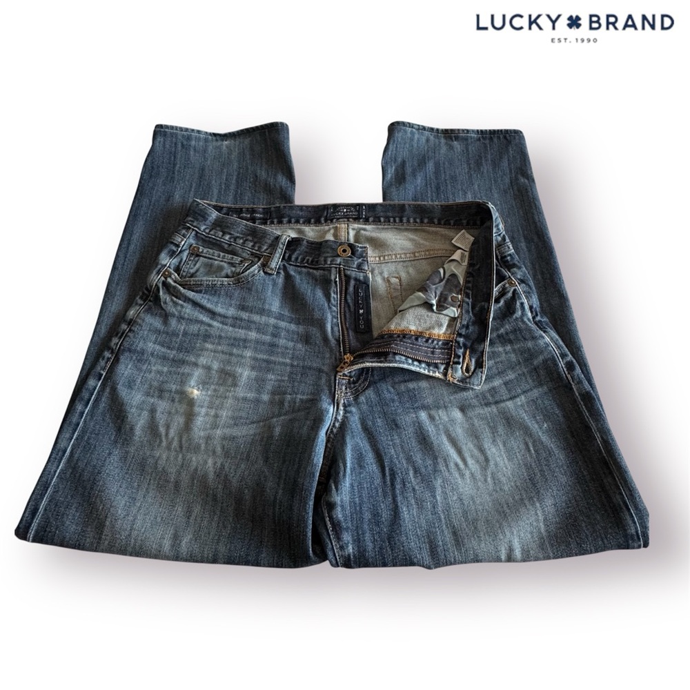 🛍️SALE🛍️ Lucky Brand 361 Vintage Straight Men's Blue Jeans - Picture 4 of 9